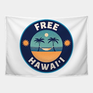 Free Hawaii - Decolonize Support Native Hawaiians Tapestry