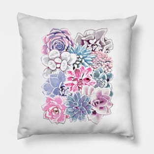 Girly Succulents Pillow