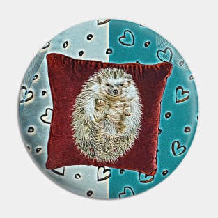 Hedgehog sweet art  trend Pin