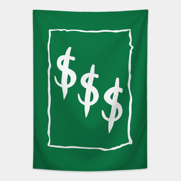 Dollar Signs Tapestry by Widmore