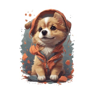 Cute Dog in a Hoodie T-Shirt