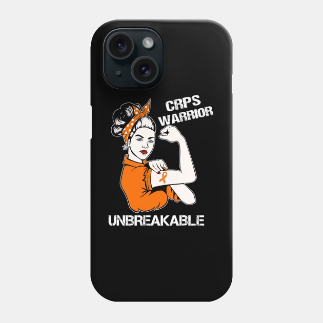 CRPS Warrior Unbreakable Breast Cancer Month Phone Case by jordanfaulkner02