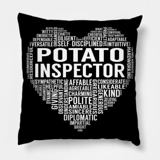 Potato Inspector Heart Pillow