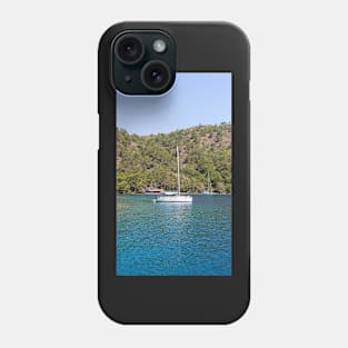 Sailing boat Gocek Bay Turkey Phone Case