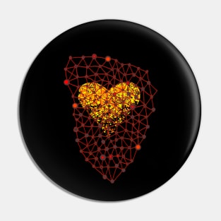 captured heart Pin