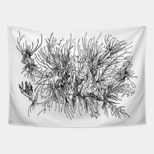 Abstract doodle art Tapestry