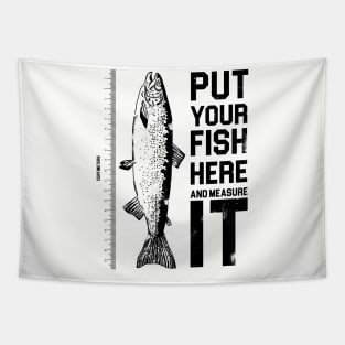 Amazing fish-sized t-shirt ideal for big fisherman Tapestry