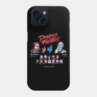 Philoso Fighters Funny Retro Arcade Game Characters Phone Case