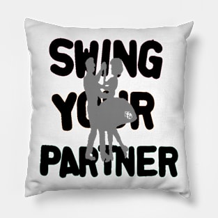 Swing Your Partner BLK Pillow