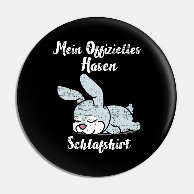 Bunny Sleep Shirt Pin by Schwarzweiss