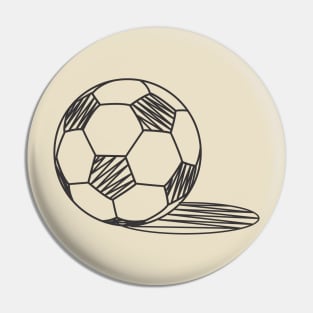 SOCCER BALL SKETCH Pin