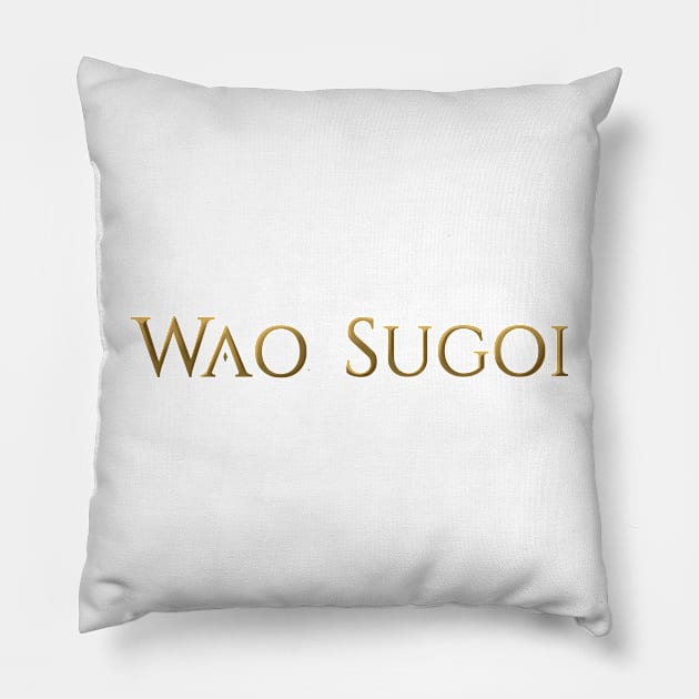 Wao Sugoi [FFXIV] Pillow by BanannaWaffles