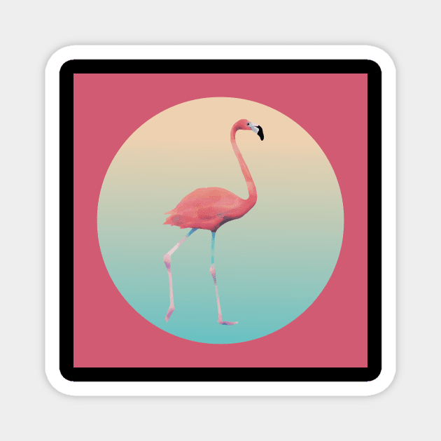 Tropical Flamingo #2 Magnet by divafern