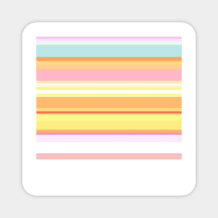 Pretty Stripe Pastels Sunshine Magnet