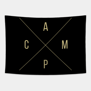 Camp X Logo Apparel and Accessories Tapestry