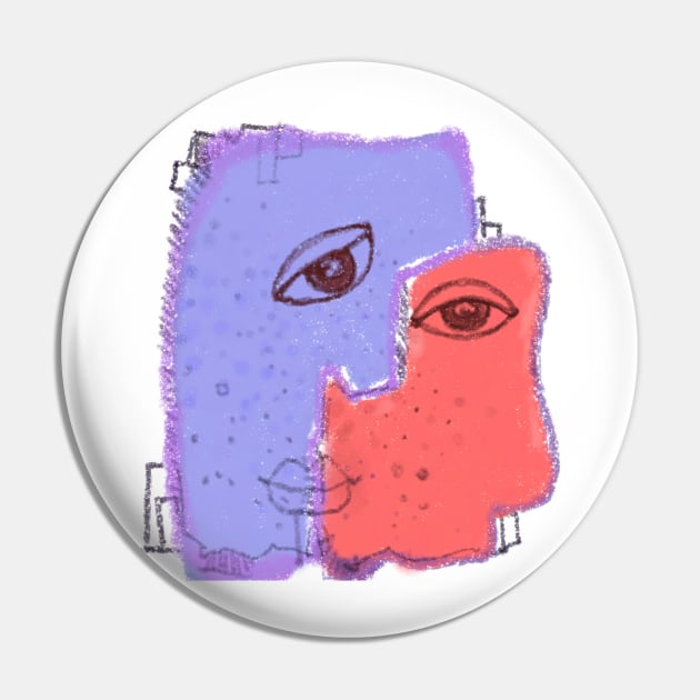 Face abstract Pin by Jubida Joba