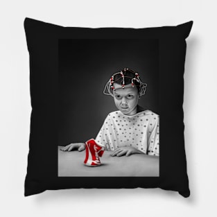 Eleven B/W (Stranger Things) Pillow