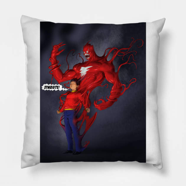 Venom Shazam - DC's Captain Marvel Pillow by thecountingtree