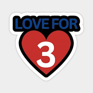 Damar Hamlin - Hamlin - Love For 3 - Love For Hamlin - Pray for Damar Hamlin (4) Magnet