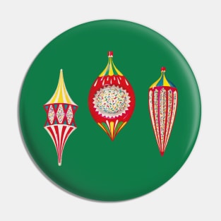 50's Vintage Plastic Ornaments Pin