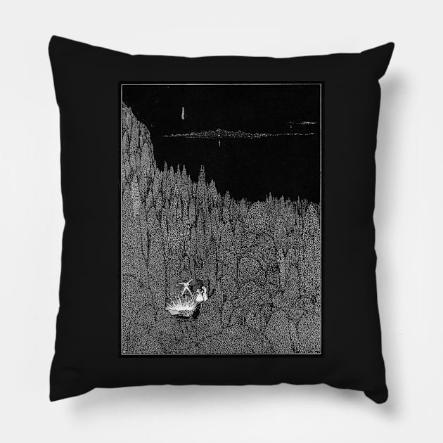 The Gold Bug - Harry Clarke for E.A. Poe Pillow by forgottenbeauty