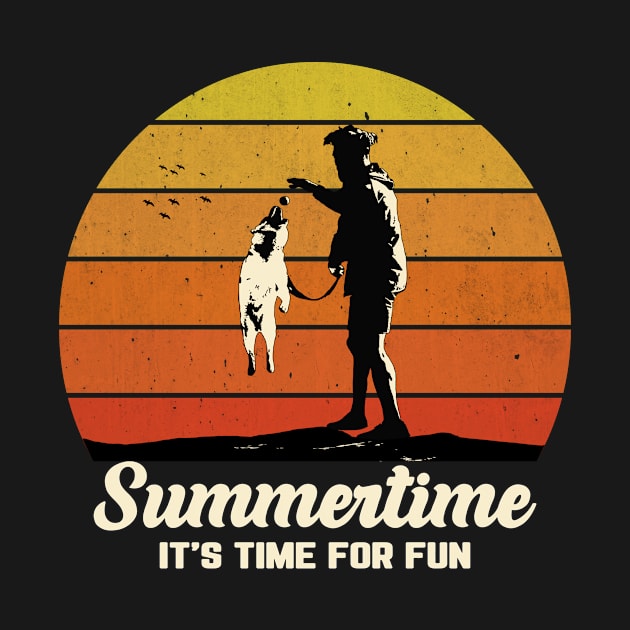 Summertime It's Time For Fun Dog Lovers Design by We Print On Gifts