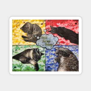 Sweet cat nap dreams Magnet