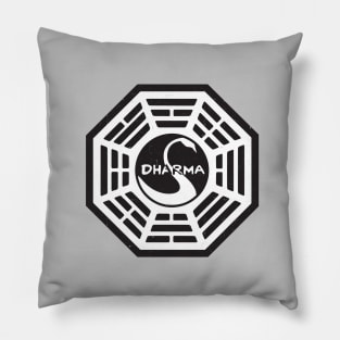 Dharma Initiative - vintage Lost logo Pillow