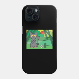 stay cool ninja cat Phone Case