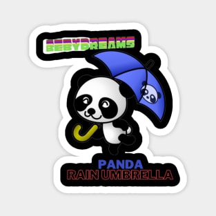 panda rain umbrella Magnet