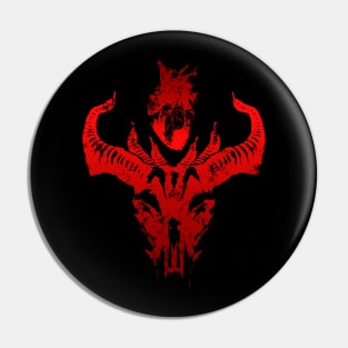 Devil and Heart - Red Pin