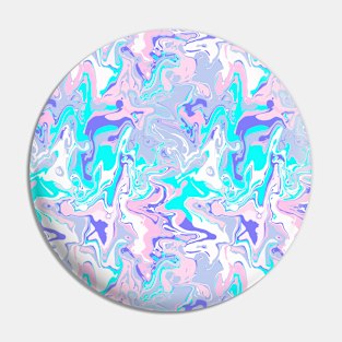 Magical Girl Marble - Digital Paint Spill Pin