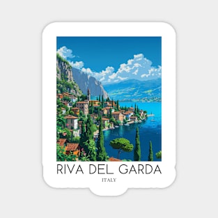 A Pop Art Travel Print of Riva del Garda - Italy Magnet