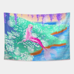 Spring Mermaid Tapestry