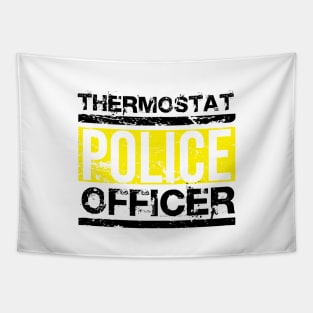 Father's Day Gift Thermostat Police Officer Tapestry