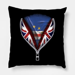 Cape Verdean Flag  Cape Verde Flag zipped British Flag - Gift for Cape Verdean From Cape Verde Pillow