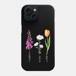 Foxglove-daisy-tulip Phone Case
