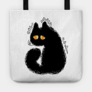 Sad Cat MS paint Tote