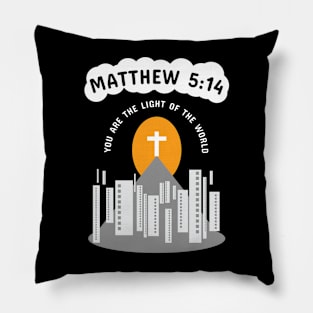 Light of the World bible verse Tshirt Pillow