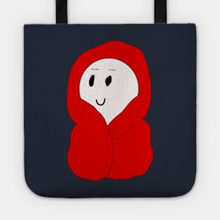 Guy in a Red Blanket Tote