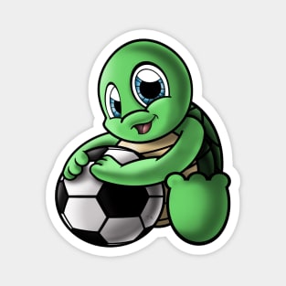 Turtle Soccer Magnet