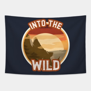 Into The Wild / Retro Design / Wildness Tapestry