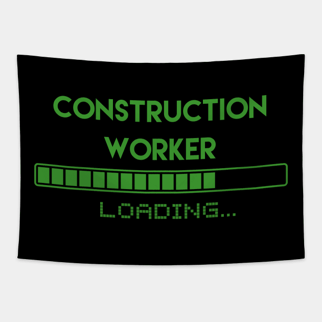 Construction Worker Loading Tapestry by Grove Designs