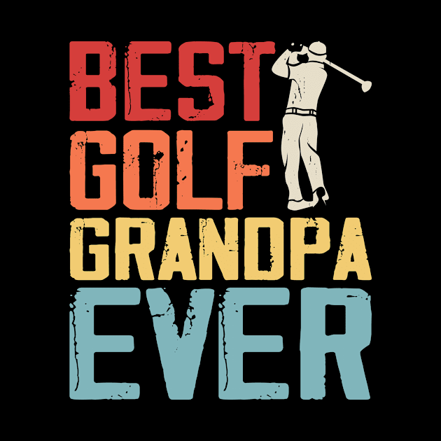 Best Golf Grandpa Ever T Shirt For Men by Pretr=ty