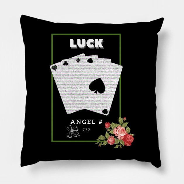 Angel number 777 Pillow by MOFF-