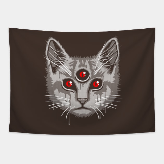 Demonic Meow Tapestry by GAz