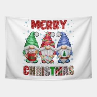 Merry Christmas Gnome Family Funny Xmas Tree Women Men Kids Tapestry