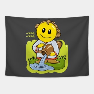 Smiley Aquarius Tapestry