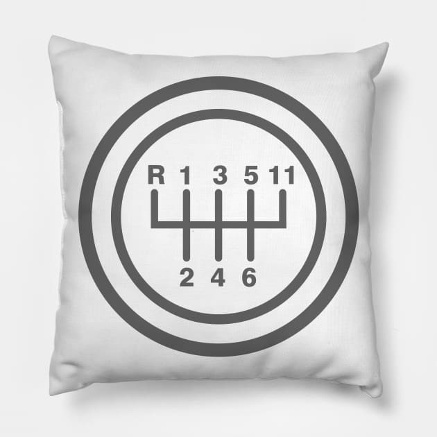 11th Gear Pillow by DavesTees