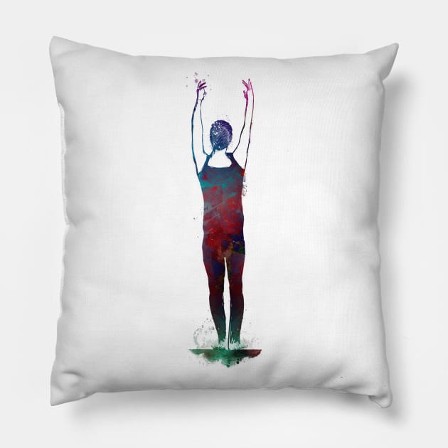 Gymnastics #gymnastics #sport Pillow by JBJart